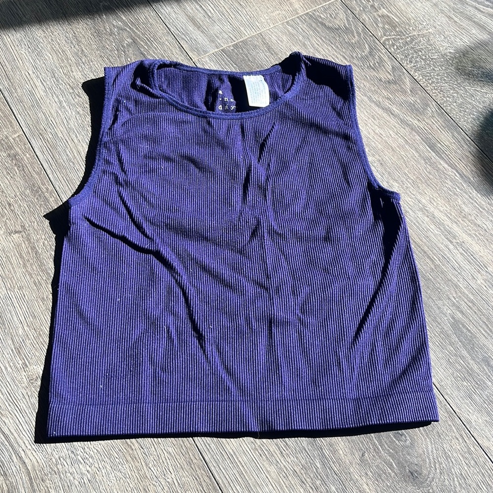 A new day purple tank crop top size large